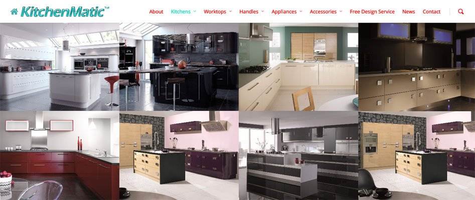 Website for a Kitchens, Appliances & Accessories Supplier